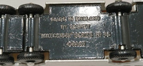 Vintage Matchbox Lesney No. 66 Greyhound Bus Coach In Original Box - Picture 7 of 7