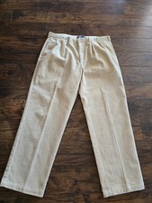 Vtg Polo Ralph Lauren Andrew Pant Corduroy 40x32 Tan Polo Cords 100 Cotton