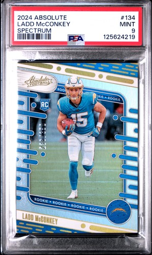 2024 PANINI ASSOLUTO SPCTRM #134 LADD MCCONKEY 236/350 PSA 9 - Foto 1 di 2