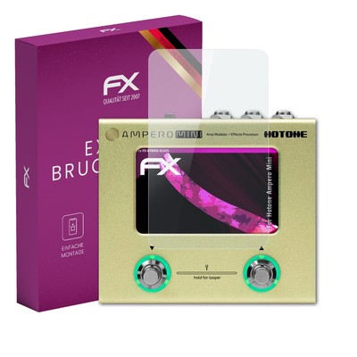 atFoliX Glasfolie für Hotone Ampero Mini Displayfolie 9H Schutzpanzer