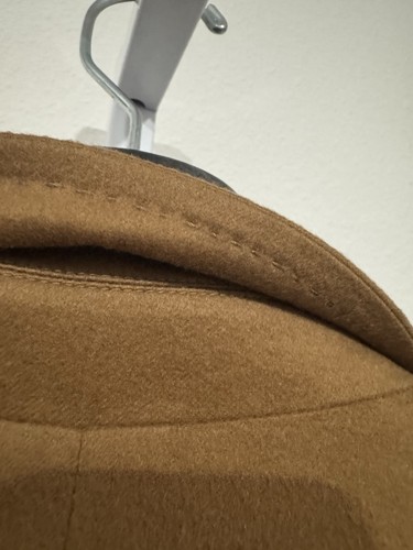 Kiton Car Coat 52/42S Short 100% Cashmere Camel Jacket Button Front - Picture 12 of 19