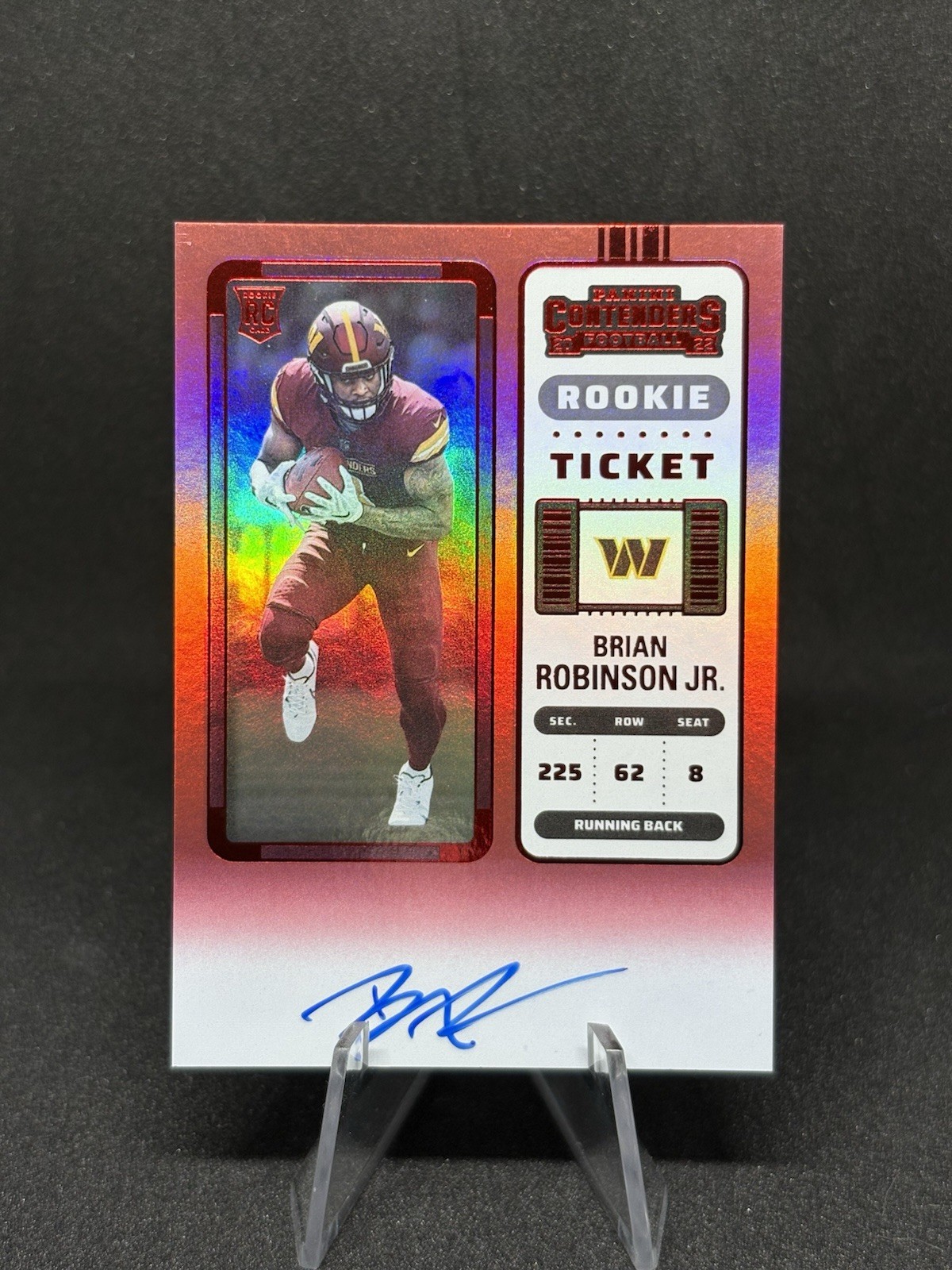 2022 Panini Contenders - Rookie Ticket RPS Brian Robinson Jr. #106 Red Zone Auto