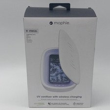 Smartphone Wireless Charger Mophie UV Sanitizer White New Open Box