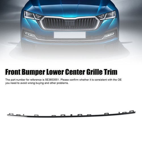 Car Car Front Bumper Lower Center Grille Chrome Trim 5E3853551 For MK4 - Picture 5 of 12