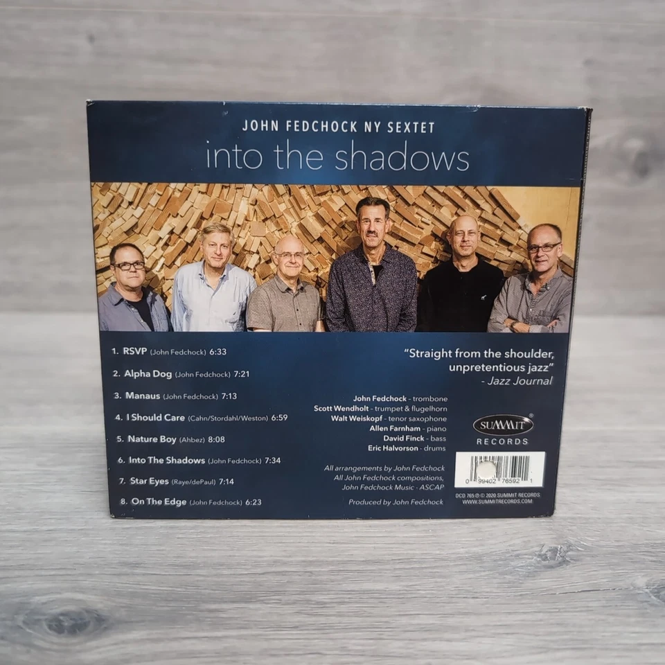 John Fedchock Ny Sextet - Into The Shadows - CD Album Digipak - 2020 Summit VGC - Image 4 of 4