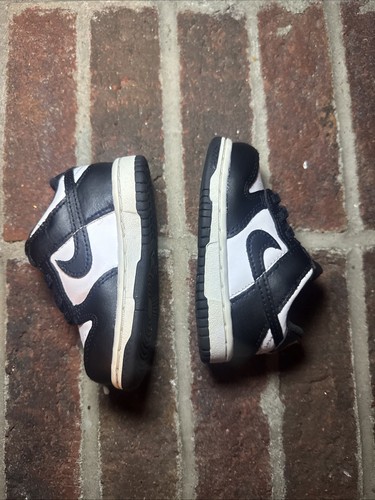 Nike Dunk Low TDE schwarz weiß Panda Kleinkind Freizeitschuhe CW1589-100 Größe 5c - Bild 6 von 9