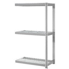 Expandable Add-On Rack with 3 Levels Wire Deck 750lb Cap Per Level 72"W x 48"D x