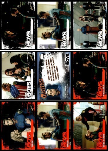 the Boys SkyBox Anthony Starr Homelander Card 9 Lot Inserts Base Red 2 - Picture 1 of 10