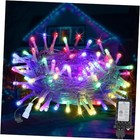 33FT 100LED Christmas Lights Plug in,Outdoor Indoor 33FT100LED Multicolor