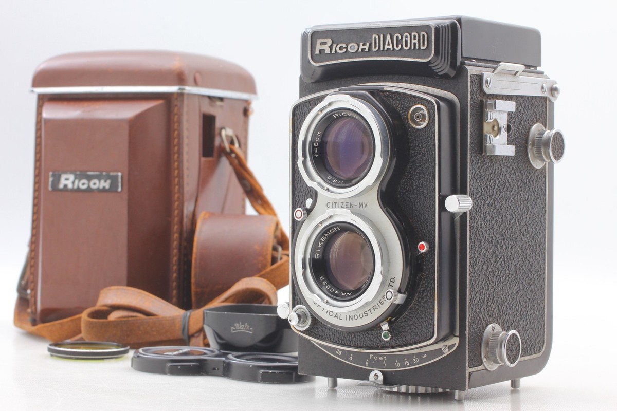 Near MINT++ w/Case] Ricoh DIACORD 6X6 TLR 80mm F3.5 Twin lens Film