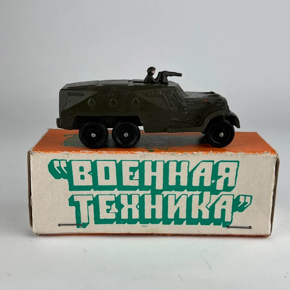1980 Vintage USSR Military Vehicle Model Truck Tank BTR Metal in Box - Image 4 of 4