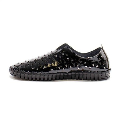 Eric Michael Women's Inez Leather Slip-On Flat Comfort Shoes Size 10