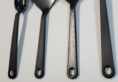 Maßgeschneiderte Produkte 4 Nylon Spatel Servieren Schlitz Löffel Schöpfkelle Posten Schwarz - Bild 5 von 19