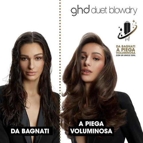 Ghd Duet Blowdry Spazzola Asciugacapelli Nera – Da Bagnato a Asciutto Senza Dann - Foto 2 di 12