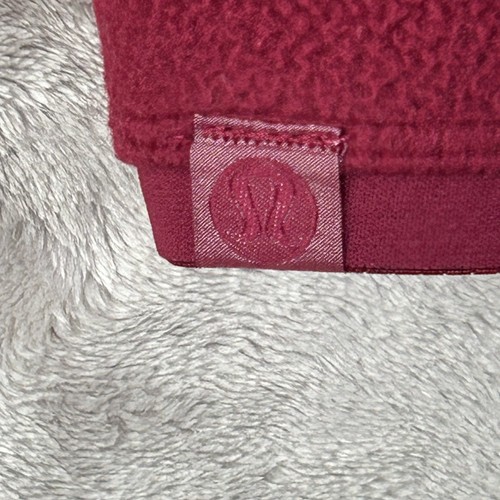 NWOT Lululemon Oversized Fit Fleece Half Zip Mens L Pomegranate Sherpa Pullover - Picture 15 of 20