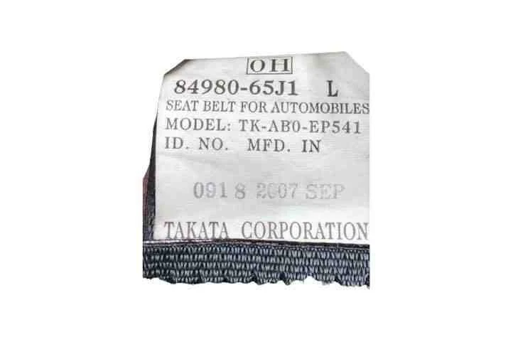 SUZUKI GRAND VITARA I Cabrio GT Front Left Seatbelt 8498065J1 1.90 26556428 - Image 2 of 4