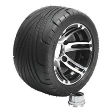23530-10 Tire Tubeless Aluminum Wheel Rim 4 Bolt 110mm Golf Cart Atv Utv Buggy