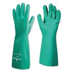 Nitrile Disposable Gloves, 15 mil, Size 11/2X-Large, Light Green SHOWA 72711
