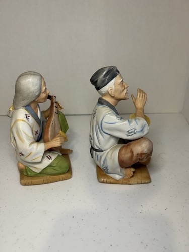 Pareja asiática de porcelana vintage Homco #1431 - Imagen 4 de 8