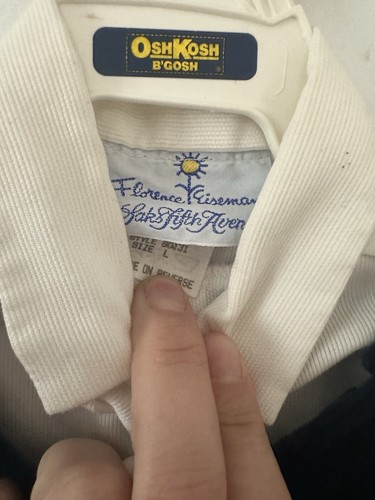 Vintage Florence Eiseman For Saks Fifth Avenue Navy Blue Short All Boys Large - Picture 2 of 3