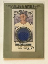 2021 Allen & Ginter Baseball Mini Framed Relic Nate Pearson #MFR-NP RC Toronto