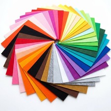 40 Pcs 6x6 Inch Colorful Craft Felt Sheets, Soft inches, Assorted Colors