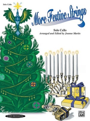 More Festive Strings for Solo Instruments Book [Softcover] Cello Alfred Music Pu