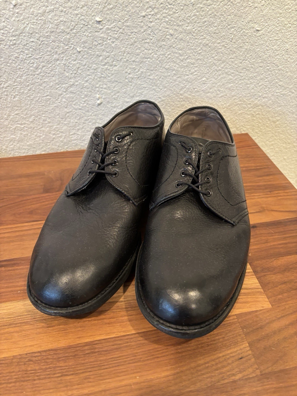 Alden 311 Black Shrunken Calf Plain Toe Dover