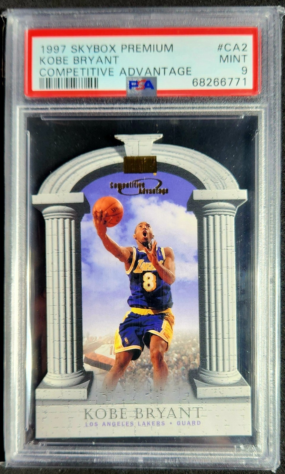 1997 Skybox Premium Kobe Bryant Competitive Advantage Die-Cut SP PSA 9 #CA2