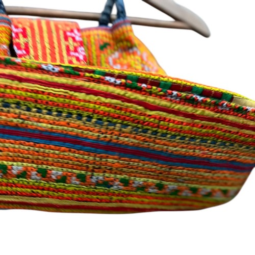 Handgewebte Vintage 70’s Style Tasche Boho Retro Unikat Cottagecore Fee - Bild 4 von 4