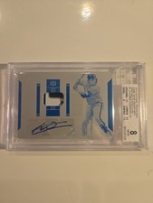 Vladimir Guerrero Jr 2019 National Treasures Rc Auto Tag 1/1 Printing Plate Cyan