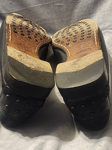TOD'S Italian Black Leather Women's Loafer Shoes Italy Made Size 7 US 38 EU - Picture 16 of 17