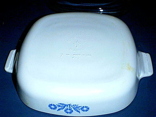 CORNING WARE 7" Pan / Dish A-2 with Glass Lid & Removable Handle CORNFLOWER BLUE - Picture 7 of 7