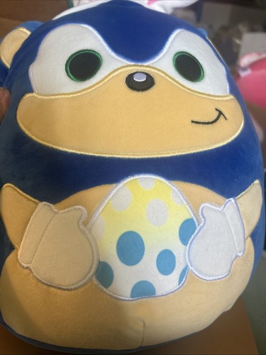 Easter New Release Squishmallows Sonic the Hedgehog With Bunny Ears 12" Plush - Picture 3 of 7
