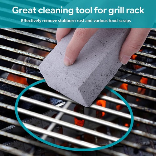 8 Pack Grill Griddle Cleaning Brick Block Pumice Stones for Removing BBQ Grills - Picture 3 of 7