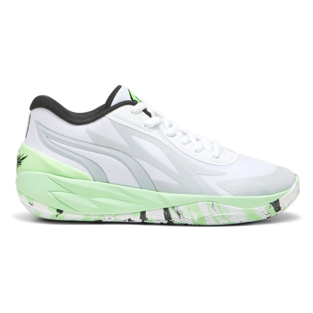 MBT Puma Mb.02 Lo Lamelo Basket Uomo Verde Bianco Sneakers Scarpe da Ginnastica 37940