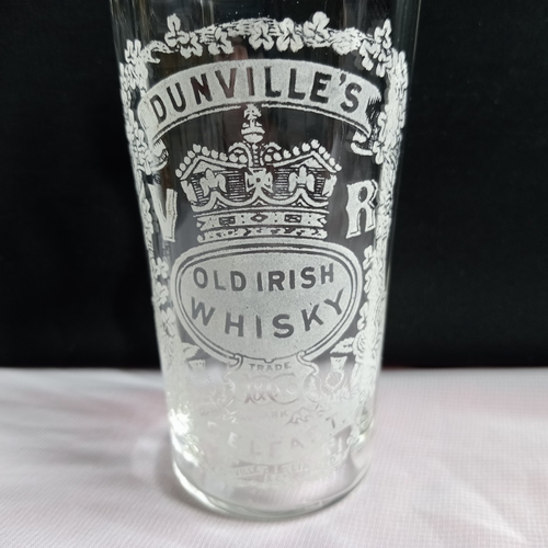 Rare Dunvilles Whisky Glass Belfast Victorian Antique (B) - Picture 2 of 14