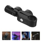 Compatible Clip Microphone Stand Holder Clamp Wired Mics Wireless