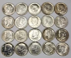 1964 Kennedy BU Roll of 20 Silver Halves 90% Silver AU / UNC D & P Mixed