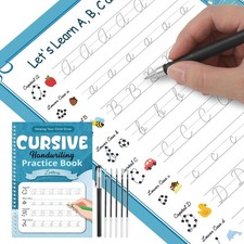 Cursive Handwriting Kits Groove Cursive Handwriting Practice Copybook for Adu...