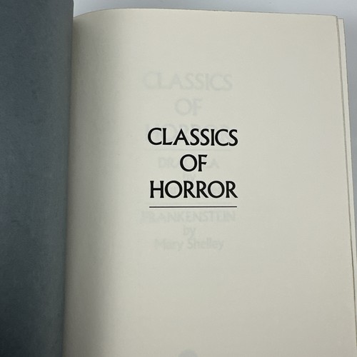 CLASSICS OF HORROR - DRACULA, FRANKENSTEIN, Stoker Shelley HC Book - Picture 7 of 11