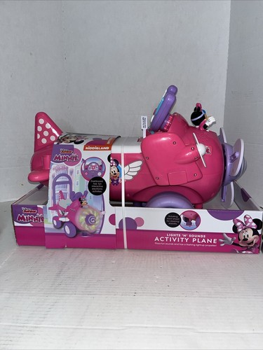 Disney Deluxe Minnie Mouse Plane w/ Lights and Sounds Kids Activity Ride-On Toy - Picture 3 of 6