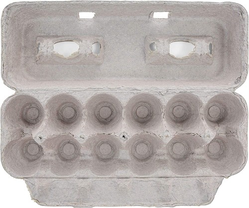 MT Products Printed Natural Pulp Paper Egg Cartons Hold Eggs 12 Count- 15 Pieces - Picture 7 of 11