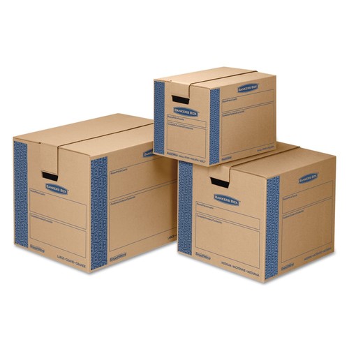 Bankers Box 0062701 SmoothMove Prime Small Moving Boxes, 16l x 12w x 12h, - Picture 3 of 6