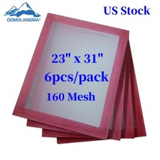 6pcs 23" x 31" Aluminum Screen Printing Screens With 160 Mesh Count US Stock