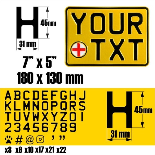 Mostrar placas numeradas prensadas moto moto niños puerta coche negro amarillo blanco - Imagen 115 de 200