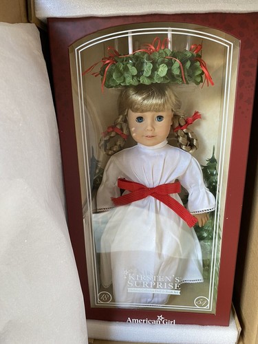American Girl Kirsten’s Surprise Holiday Collector Doll & Book Set NIB LE