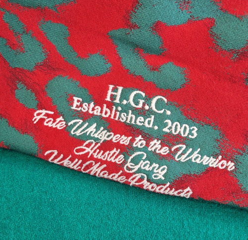 Hustle Gang Hoodie, Mens XL, Red & Green, NWT, AE0674 - Picture 6 of 8