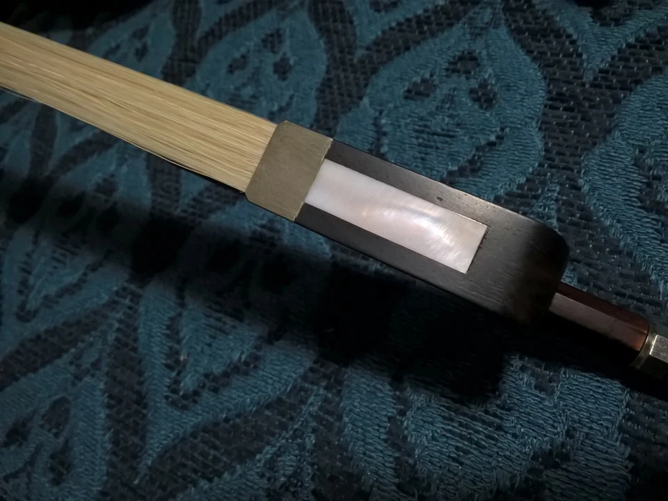 BFD Thanks Promo! Brazilwood Cello Bow 1/4 #120 Oct Ebony lined Paris Eye Frog  - Image 3 of 4