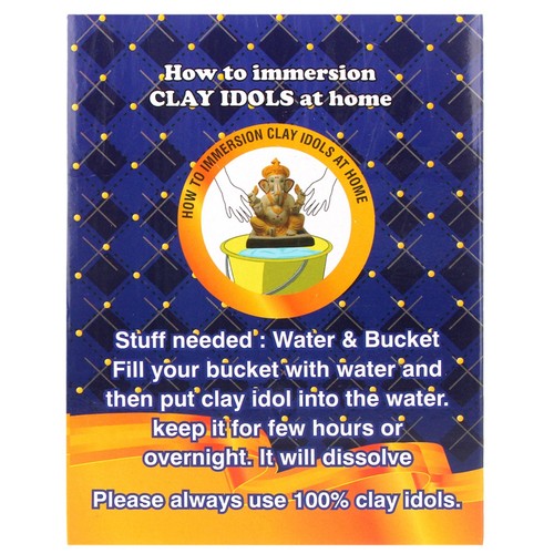 Eco-Friendly Clay Ganesh Ganesha Ganapati Visarjan Murti Statue Hindu Idol - Picture 90 of 403